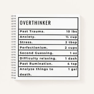 Overthinker Rezept Notizbuch