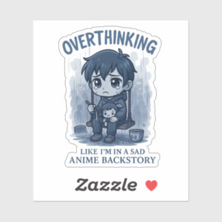 Overthinking Aufkleber