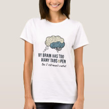 Overthinking Killed My Vibe Funny Anxiety Quote T-