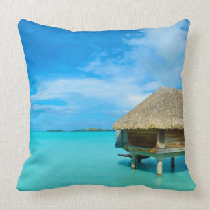 Overwater Bungalow auf Bora Bora Kissen