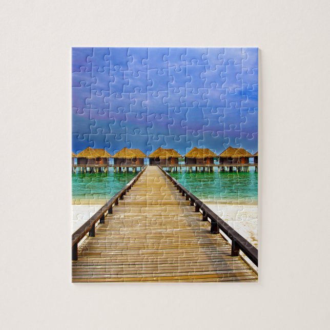 Overwater bungalows at Sheraton Maldives (Vertikal)