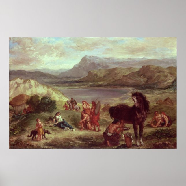 Ovid unter den Scythians, 1859 Poster (Vorne)