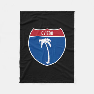 Oviedo Florida Fl Interstate Highway Urlaub Souv Fleecedecke