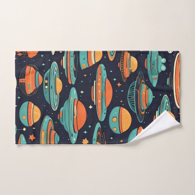 OVNI art vintage (Serviette à main)