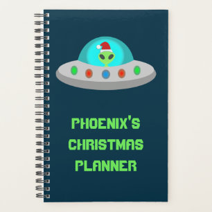 OVNI de Noël Ho Ho Alien soucoupe volante Personna