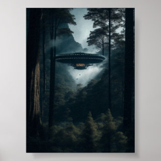 OVNI Espace Alien Affiches numériques et art mural