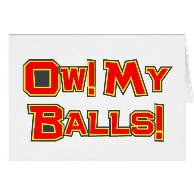 Ow! Meine Bälle! (Vorderseite (Horizontal))