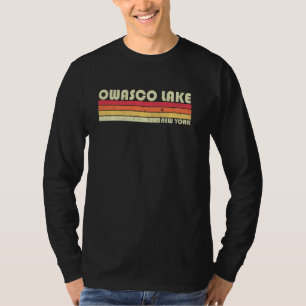 Owasco Lake New York Lustiger Angelurlaub Camping T-Shirt
