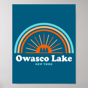 Owasco Lake New York Regenbogen Poster