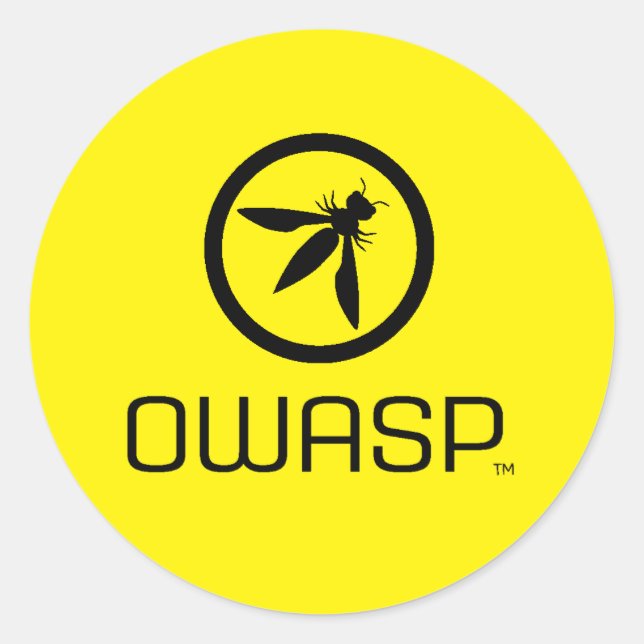 OWASP-Aufkleber Runder Aufkleber (Vorderseite)
