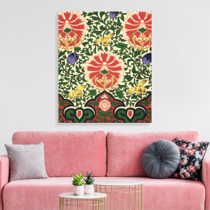 Owen Jones Chinoiserie Roter Lotus Blumen Kunst De Leinwanddruck