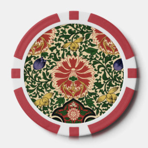 Owen Jones Chinoiserie Roter Lotus Blumen Kunst De Pokerchips