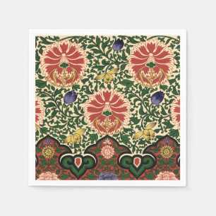 Owen Jones Chinoiserie Roter Lotus Blumen Kunst De Serviette