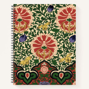 Owen Jones Chinoiserie Roter Lotus Blumendesign Notizbuch
