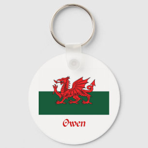 Owen Welsh Flag Schlüsselanhänger