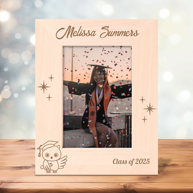 Owl Abschluss Hat Scroll 12x18 Geätzte Rahmen (Von Creator hochgeladen)