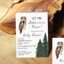 Owl Adventure Baby Dusche