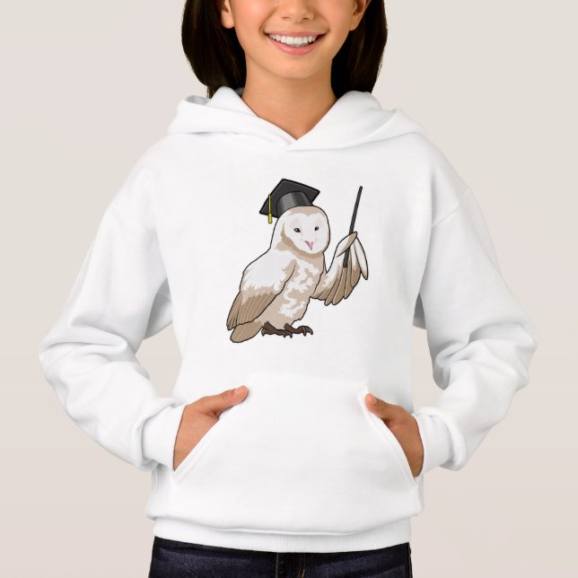 Owl als Lehrer mit Pointer Hoodie (Vorderseite)