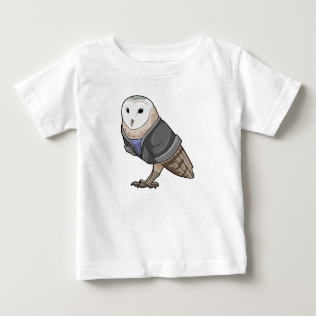 Owl als Sekretär Baby T-shirt (Vorderseite)
