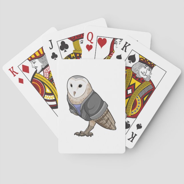Owl als Sekretär Spielkarten (Rückseite)