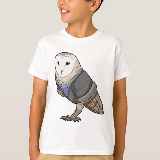 Owl als Sekretär T-Shirt (Vorderseite)