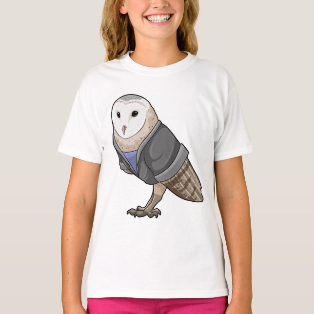 Owl als Sekretär T-Shirt (Vorderseite)