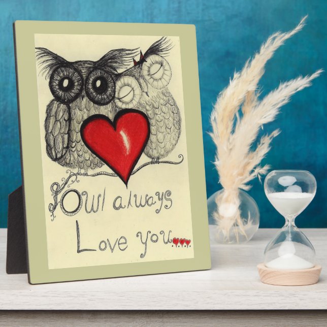 Owl Always Love You - Plaque (Côté)