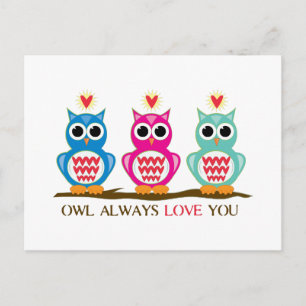 Owl Always Love You Postkarte
