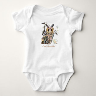 Owl among pines baby strampler