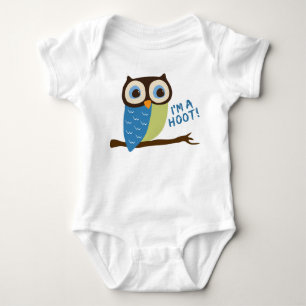 Owl Art Ich bin ein Hoot Baby Strampler