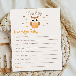 Owl Baby Shower Boy Boho Style