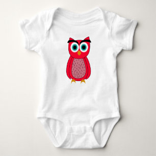Owl  baby strampler