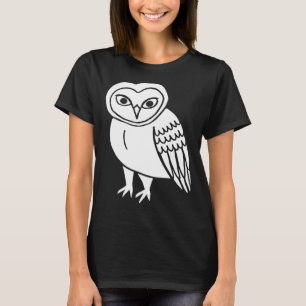Owl Barn Owls Niedlicher Weißer Vogel Geist Tierar T-Shirt