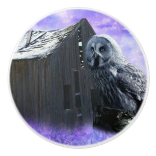 Owl Barn Shed Keramikknauf