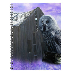 Owl Barn Shed Notizblock