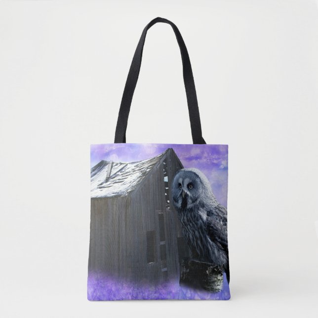 Owl Barn Shed Tasche (Vorderseite)