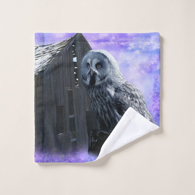 Owl Barn Shed Waschlappen (Waschlappen)