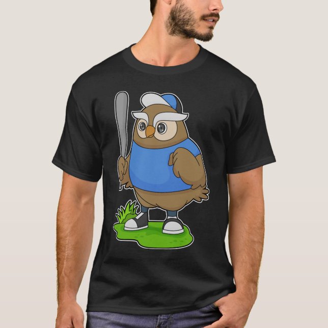 Owl Baseball T-Shirt (Vorderseite)