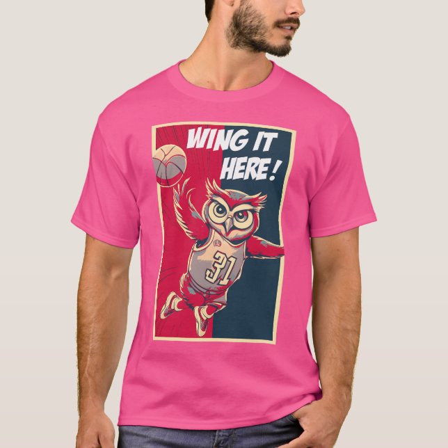 Owl Basketballspieler T-Shirt (Vorderseite)
