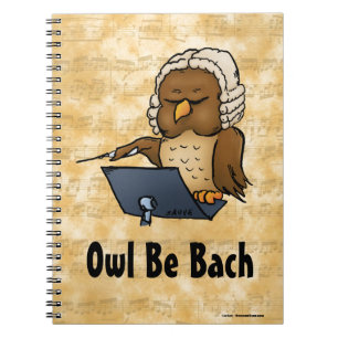 Owl Be Bach Notizblock