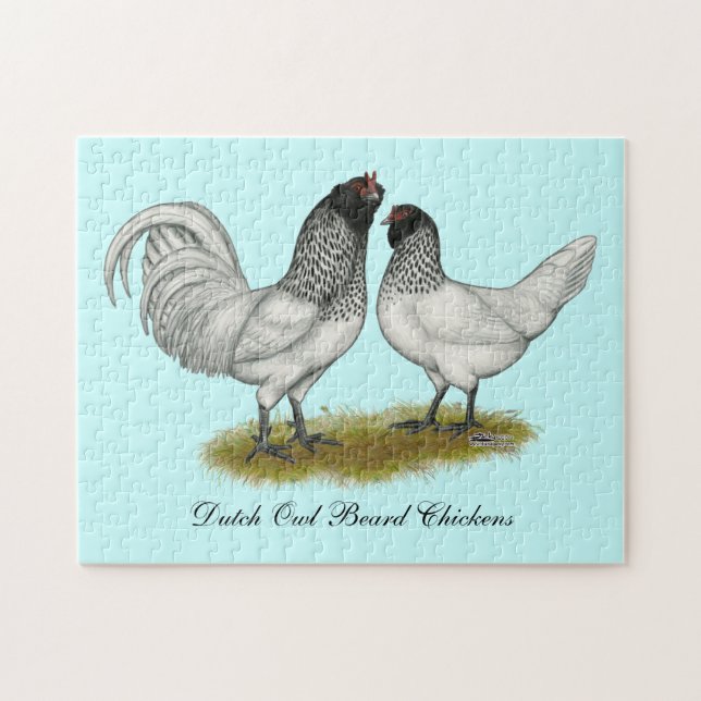 Owl Beard Chickens (Horizontal)
