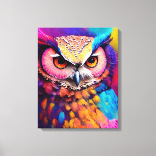 Owl Bird Animal Discovery Adventure Nature Planet Leinwanddruck