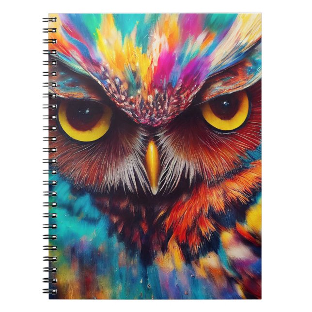 Owl Bird Animal Discovery Adventure Nature Planet Notizblock (Vorderseite)