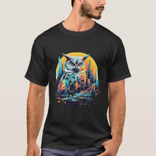 Owl Bird Animal Freedom Wildlife Beauty Art T-Shirt