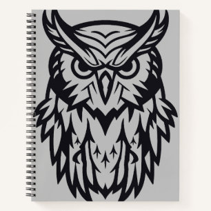 Owl Bird Animal Freedom Wildlife Wonder Art Notizbuch