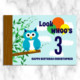 Owl Birthday Poster