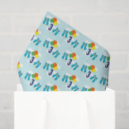Owl Birthday Seidenpapier