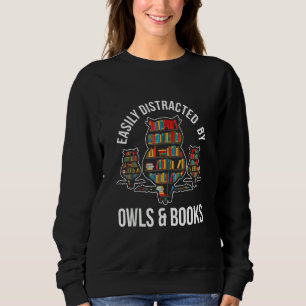 Owl Book Nerd Reading Idee Owl Sweatshirt