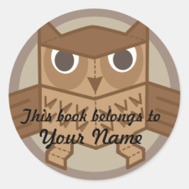 OWL-Buchzeichen Runder Aufkleber