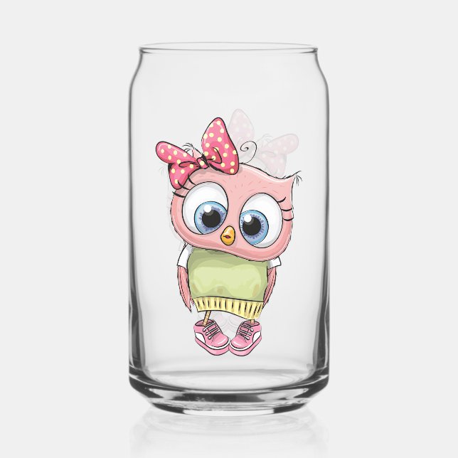 Owl Can Glass (Recto)